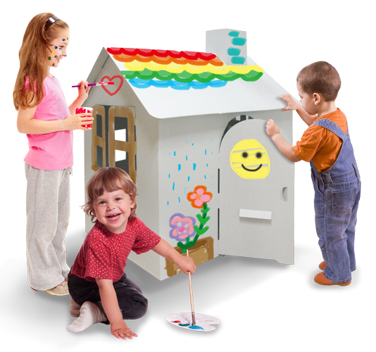 Plain White-My Own House (Medium) 純白色小屋(中) #10742