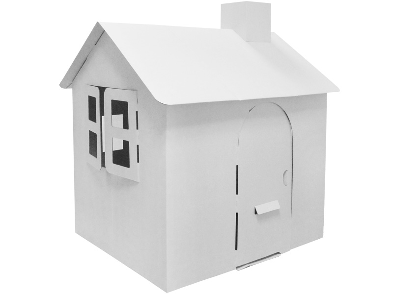 Plain White-My Own House (Medium) 純白色小屋(中) #10742