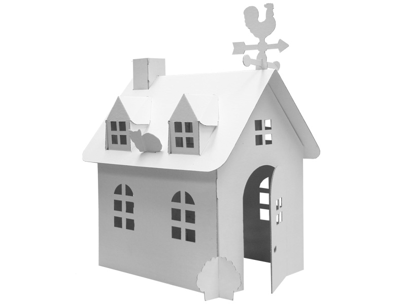 Plain White-My Own Mini House  純白色迷你紙屋 #9750W