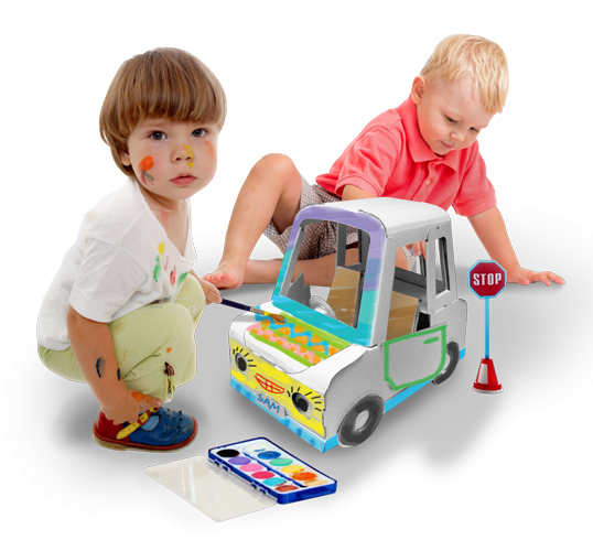 Plain White-My Own Mini Car 純白色迷你跑車 #11339