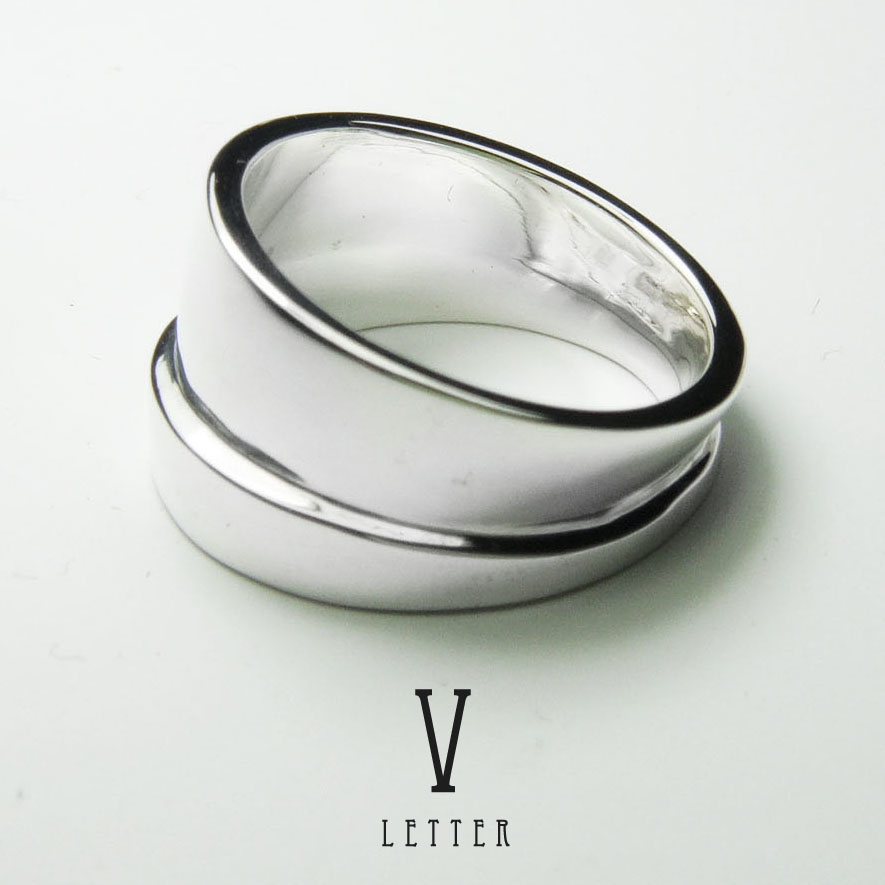 手工造型戒 V-Ring 925純銀戒指