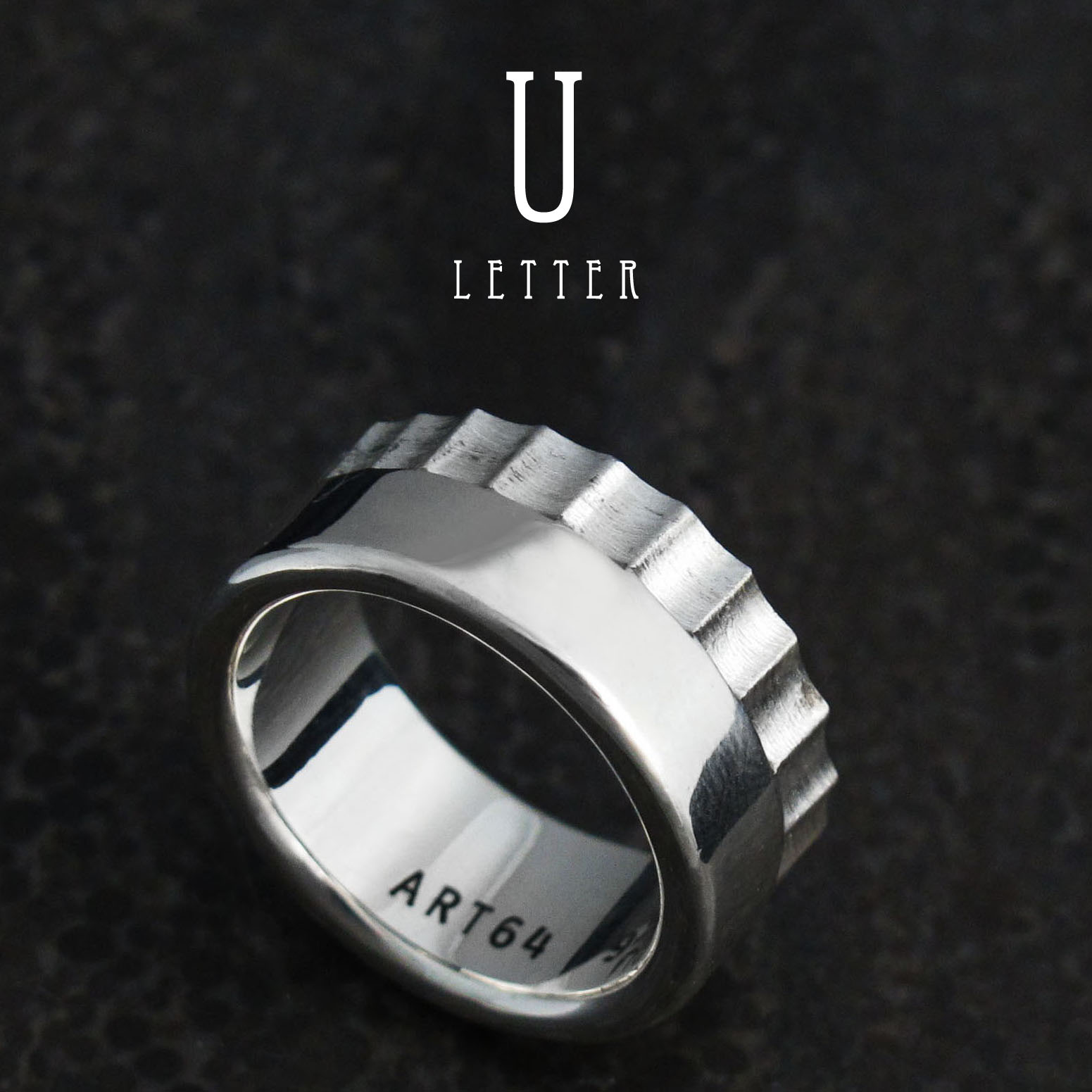 手工造型戒 U-Ring 925純銀戒指