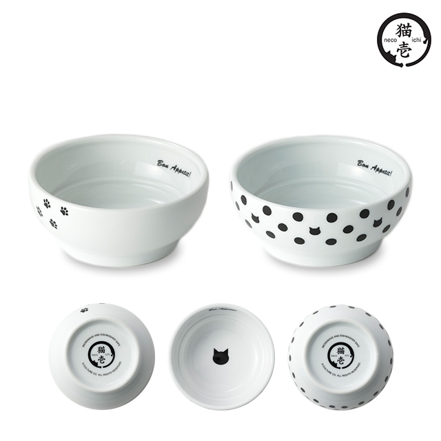 貓壹 快樂食光 平底食碗