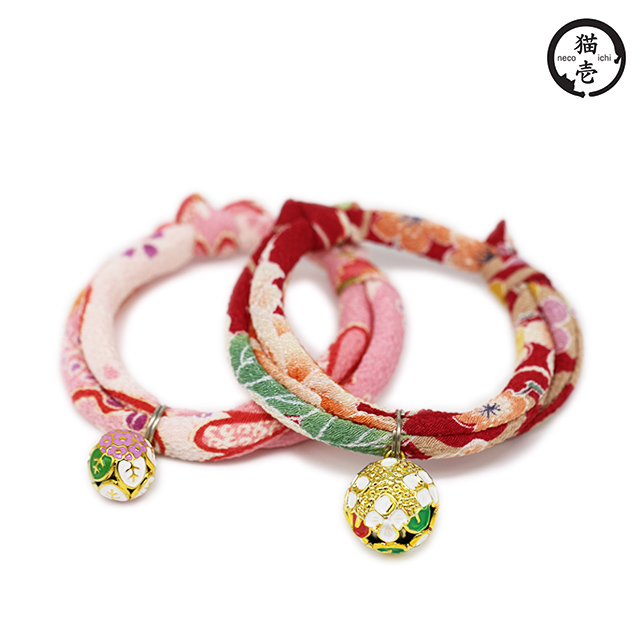 貓壹 手工和風項圈 縐綢網路限定系列
