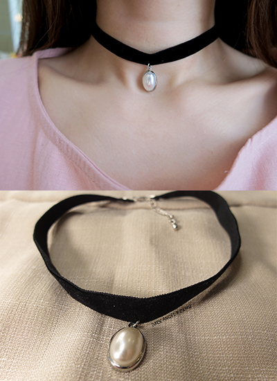 [現貨] 貓眼珍珠脖環
