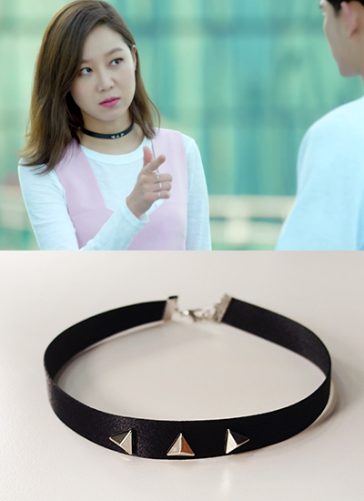 [現貨] 《製作人》三角鉚釘脖環 (孔孝真款)