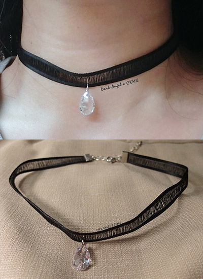 [現貨] 網狀水滴脖環