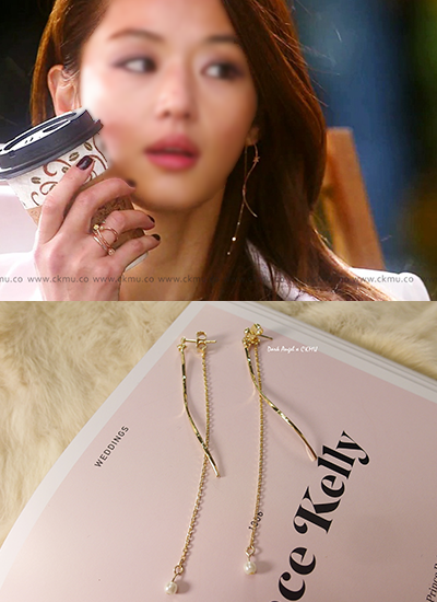 [現貨]《來自星星的你》千頌伊波浪流星耳環