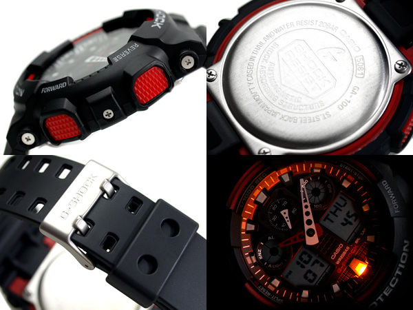 Buy Casio G Shock Ga 100 1a4 Black X Red Men S Watch Buy Casio G Shock Ga 100 1a4 Black X Red Men S Watch