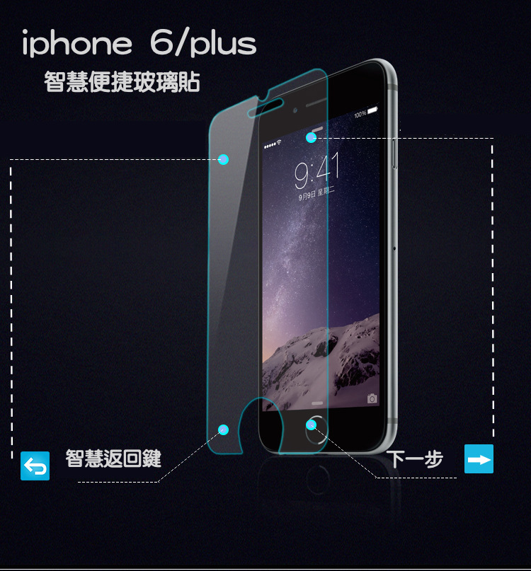 【智慧玻璃貼】iphone 6/6s/6plus/6splus 日本agc玻璃
