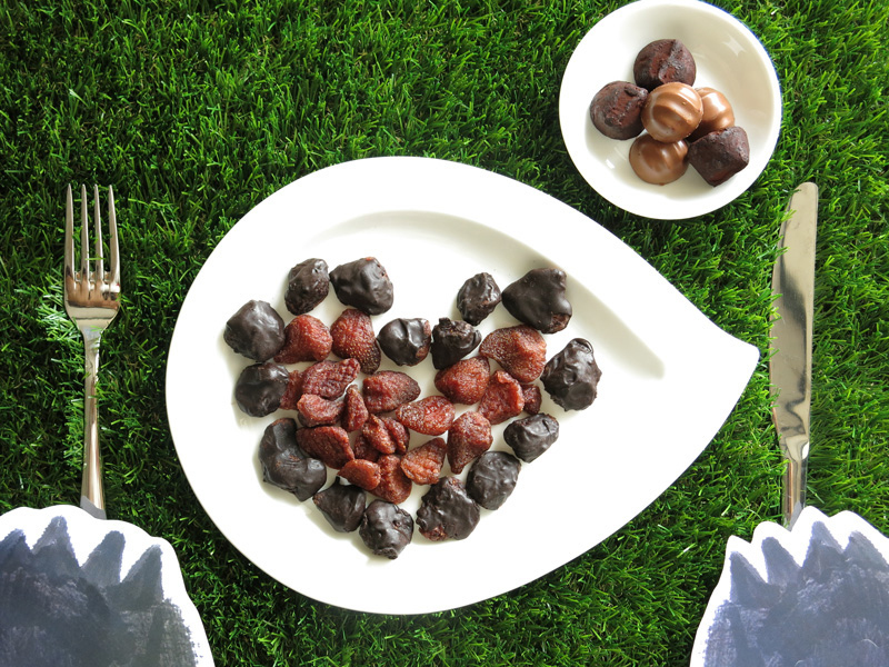 草莓之戀-巧克力草莓乾