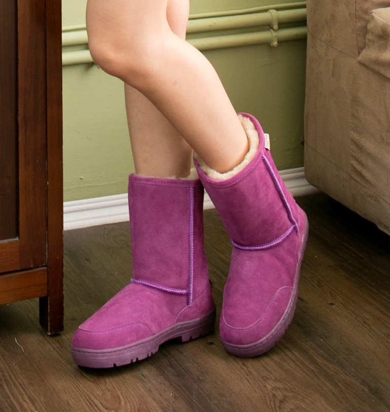 【低筒】真皮100%純羊毛雪靴羊毛靴