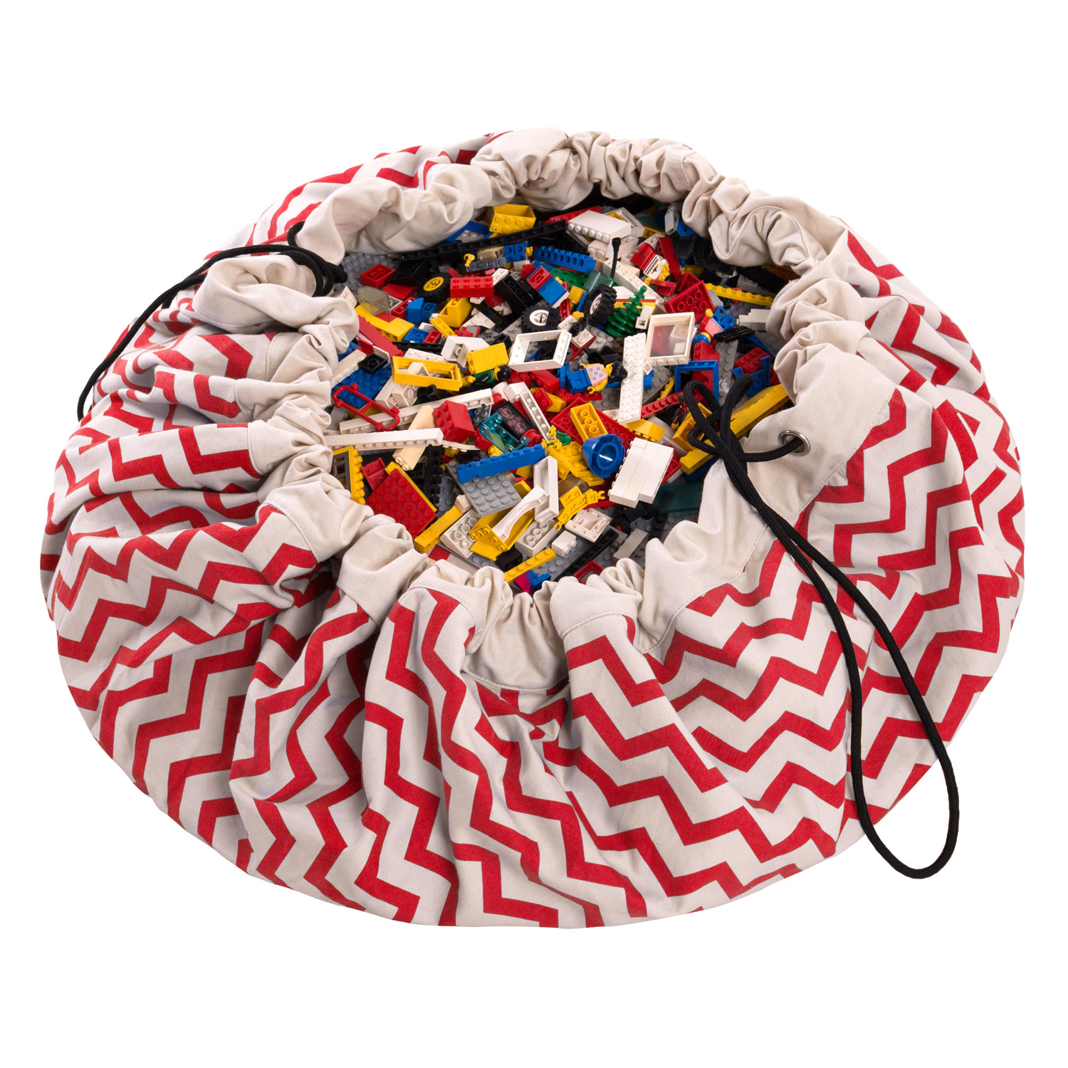 Play & Go bag/playmat (Zigzag Red)