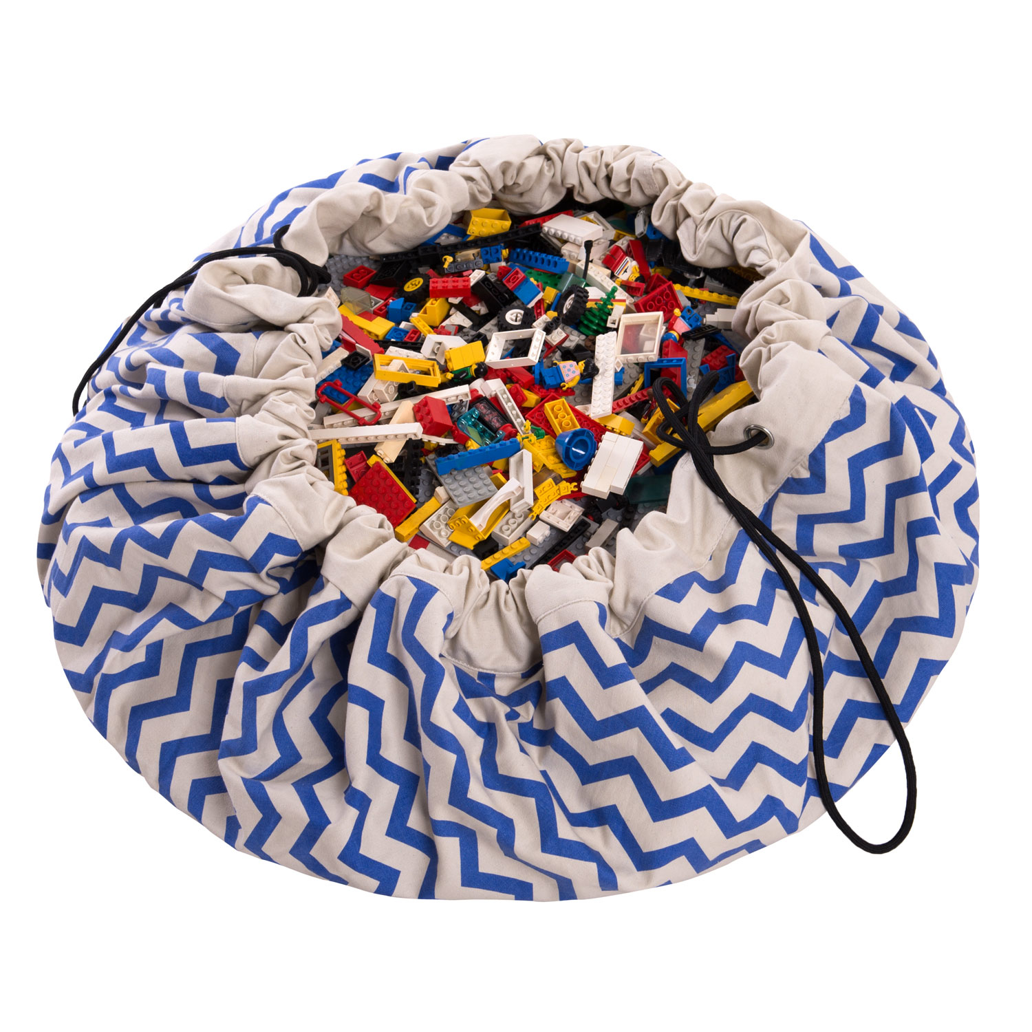 Play & Go bag/playmat (Zigzag Blue)
