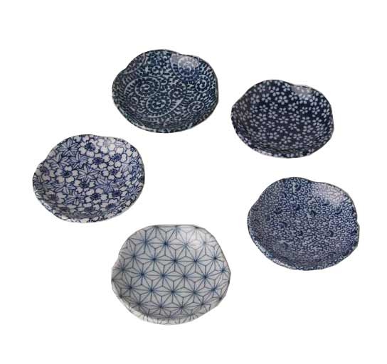 美濃燒花型小盤筷架 (5入)