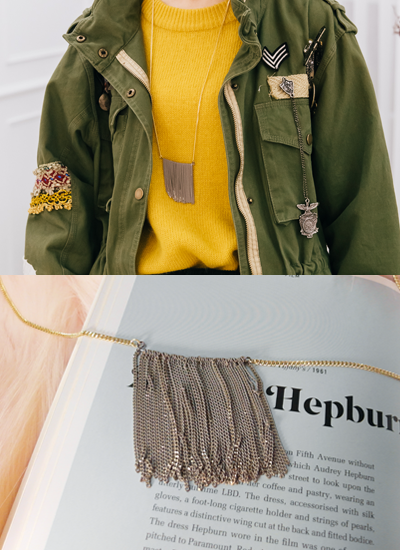 [現貨] 時尚教主流蘇金鍊