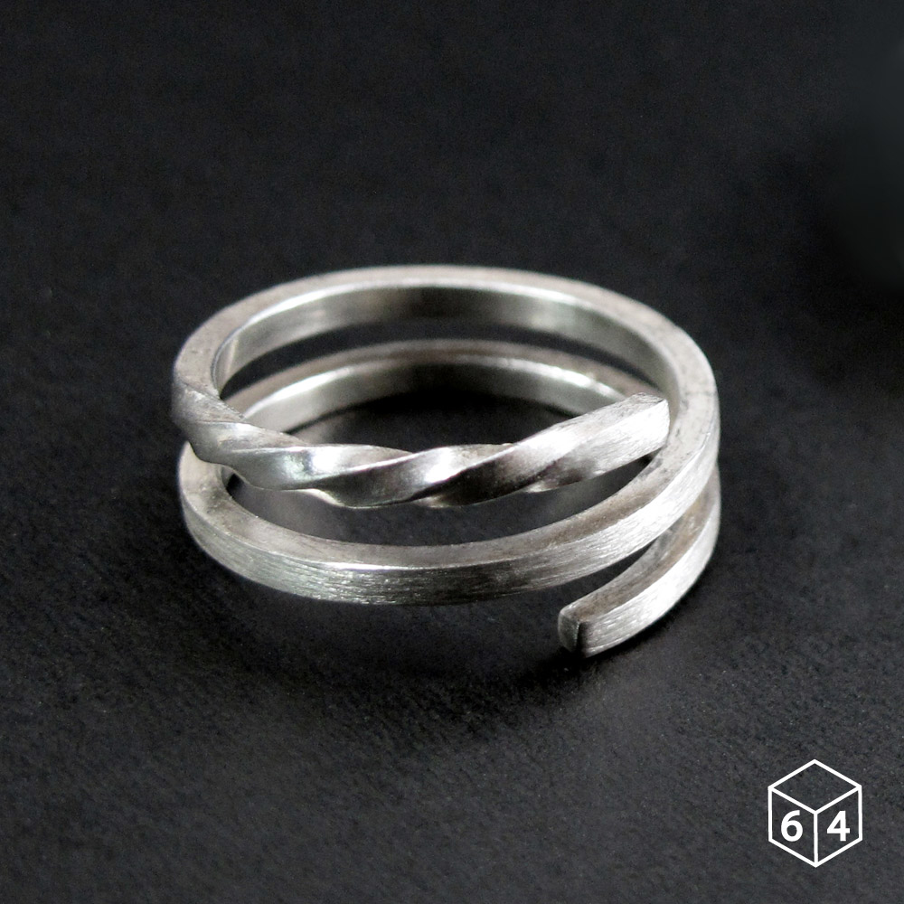 戒指 Star trails 軌跡戒 925純銀戒指(單只)-64DESIGN