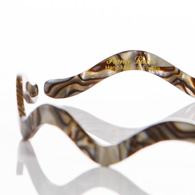 FRANCE LUXE 波浪醋酸纖維髮箍（珍珠貝）