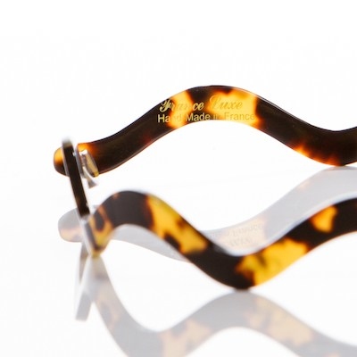 FRANCE LUXE 波浪醋酸纖維髮箍〈琥珀色〉