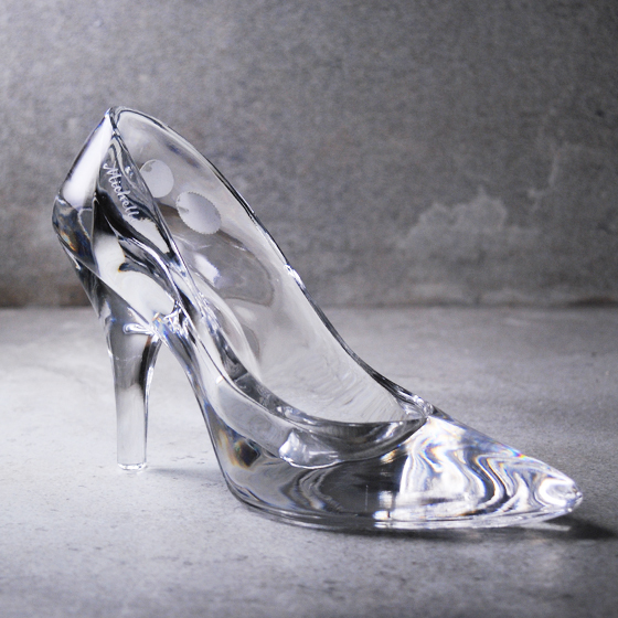 19cm【MSA灰姑娘玻璃鞋】Cinderella glass slipper 水晶玻璃鞋 求婚鞋