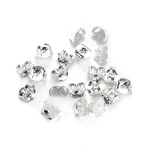 純銀耳環配件 耳環後束/耳束/耳扣(大)