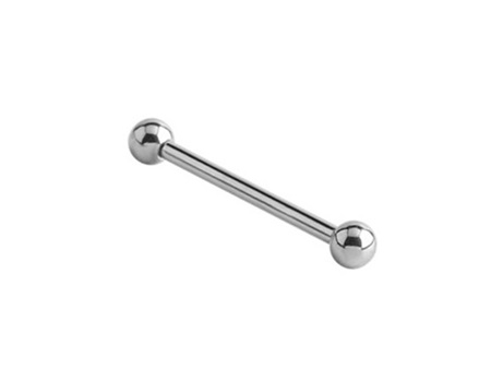 醫療鋼素面雙圓球直針 (針粗 1.2 mm / 16ga)