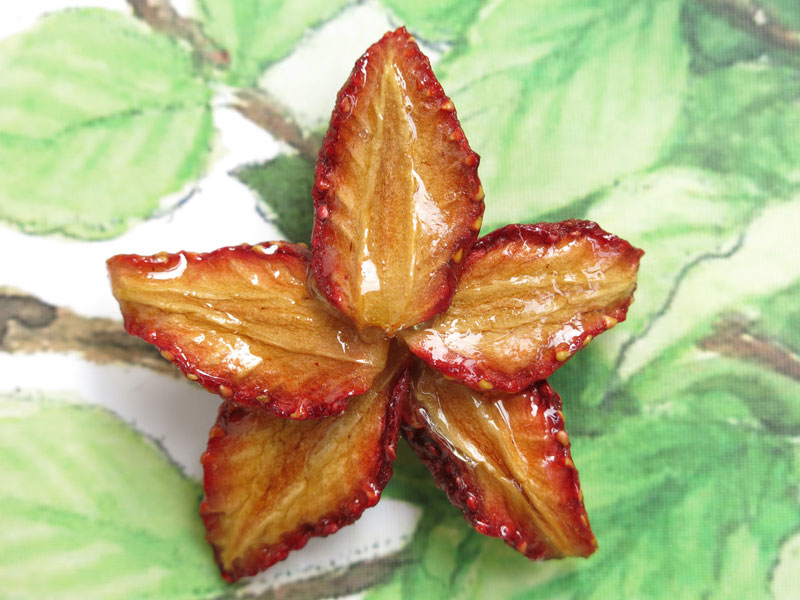 草莓果物-草莓乾胸針-星狀款