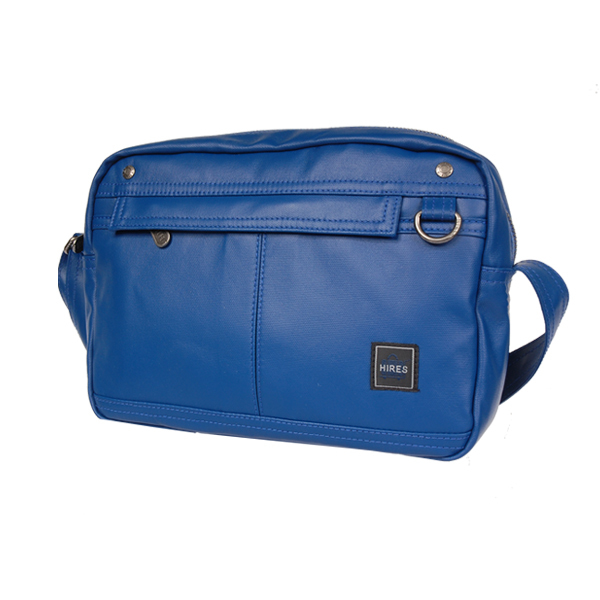 【HIRES】大都會系列-斜背包(藍色)