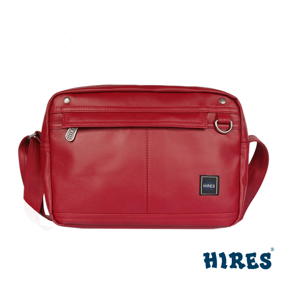【HIRES】大都會系列-斜背包(紅色)