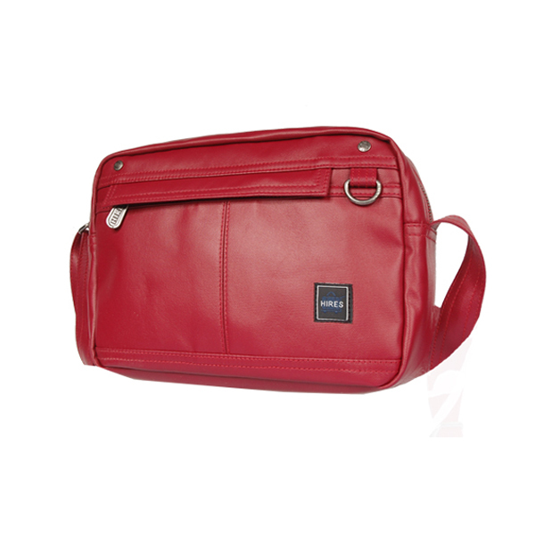 【HIRES】大都會系列-斜背包(紅色)