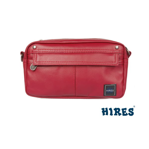 【HIRES】大都會系列-兩用斜背包(紅色)
