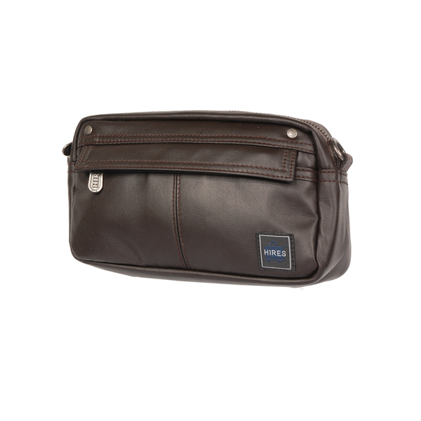 【HIRES】大都會系列-兩用斜背包(咖啡色)