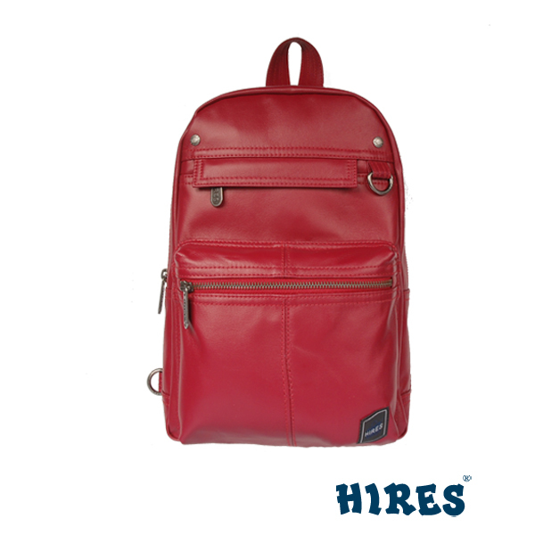 【HIRES】大都會系列-斜背包(紅色)