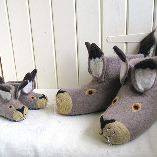 英國sew heart felt放牧小羊羊毛氈鞋 (嬰兒鞋/彌月禮)--哈利兔