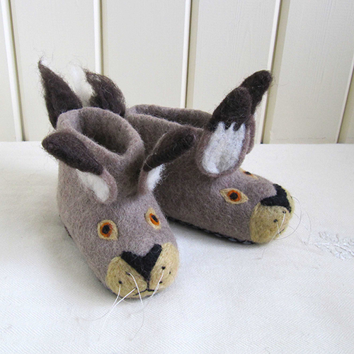 英國sew heart felt放牧小羊羊毛氈鞋 (嬰兒鞋/彌月禮)--哈利兔