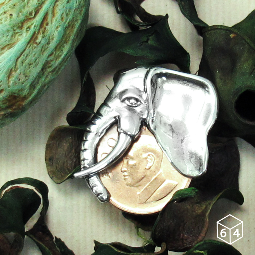 叢林風 錢夾 象銀元 錢夾 銀墬(不含鍊)-64DESIGN