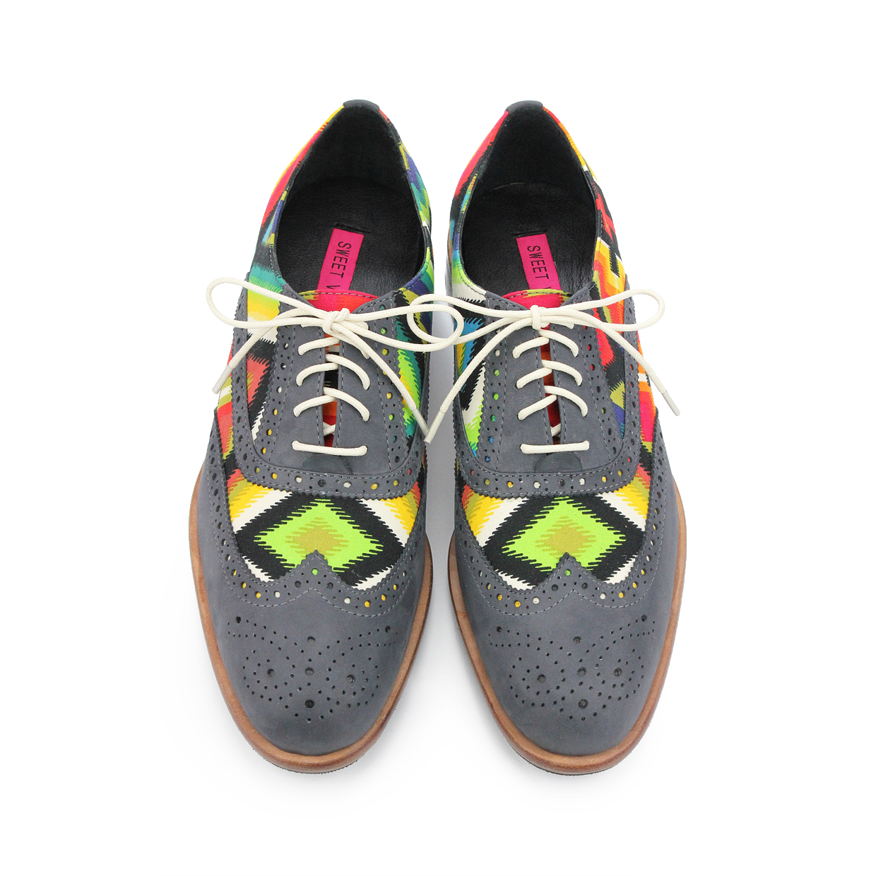 Math Practice M1150 Dark Grey Leather Oxford Shoes