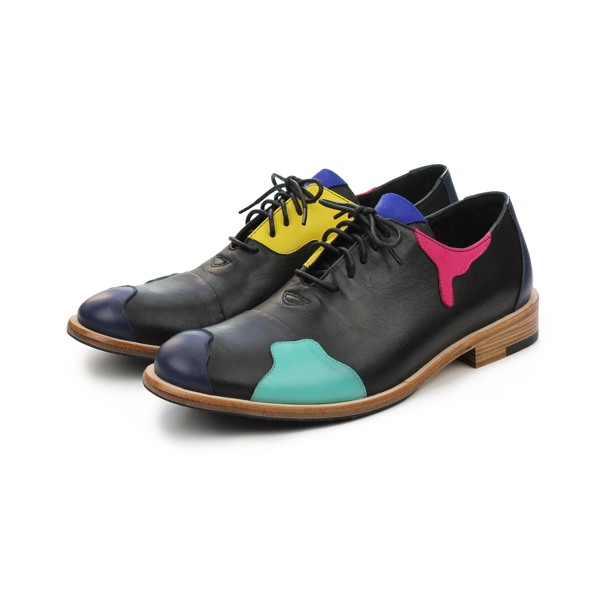 Oxford shoes Encounter Macaroon M1087A Black Duke