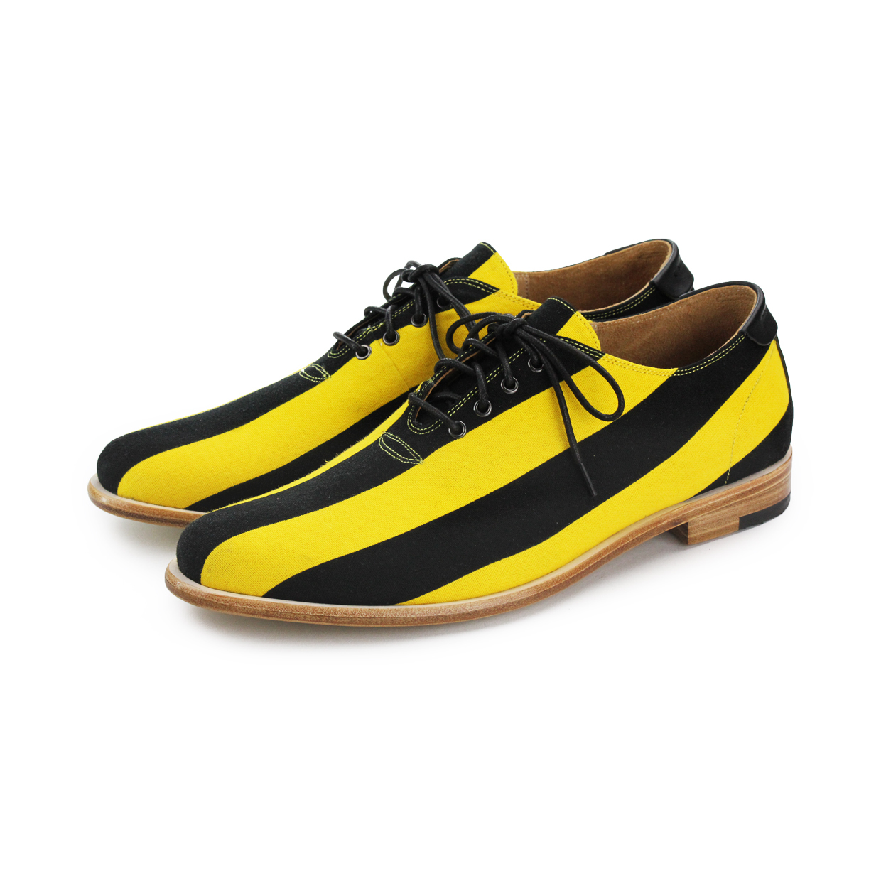 Tweedledee M1088B Yellow Stripe Oxford Shoes