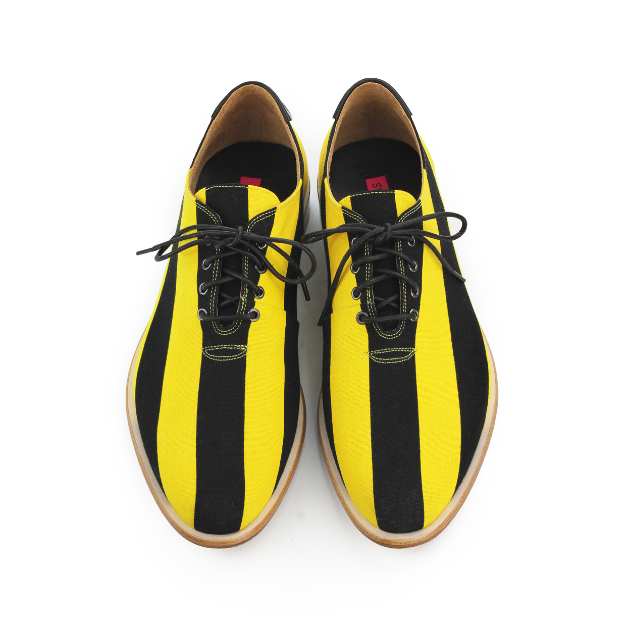 Tweedledee M1088B Yellow Stripe Oxford Shoes