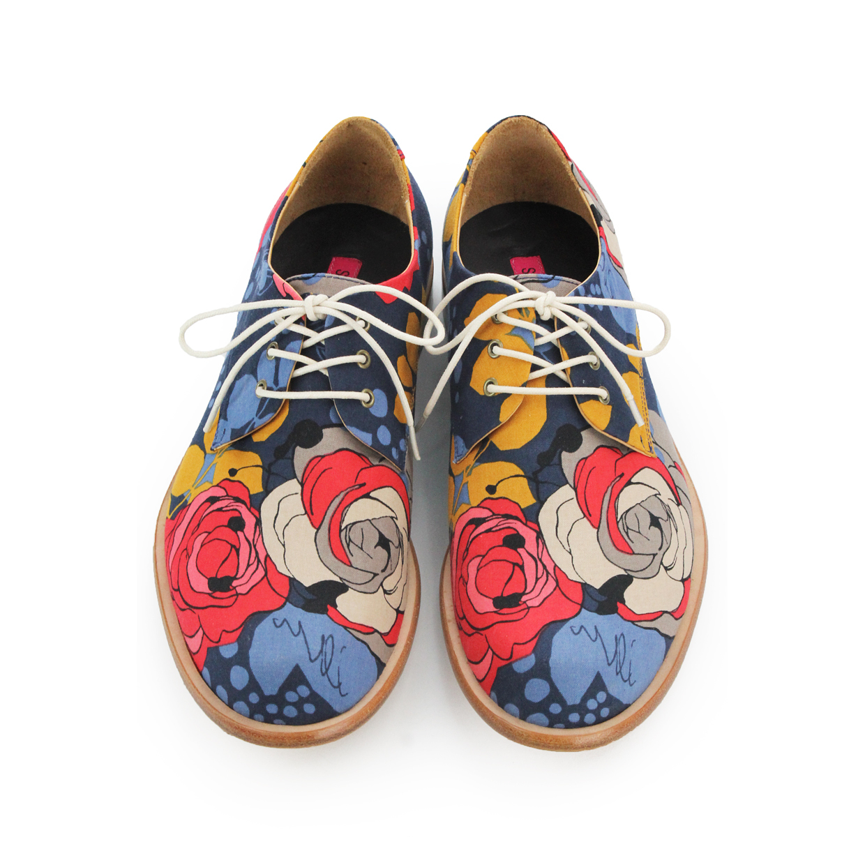 Tweedledum M1126A Flowers Derby Shoes