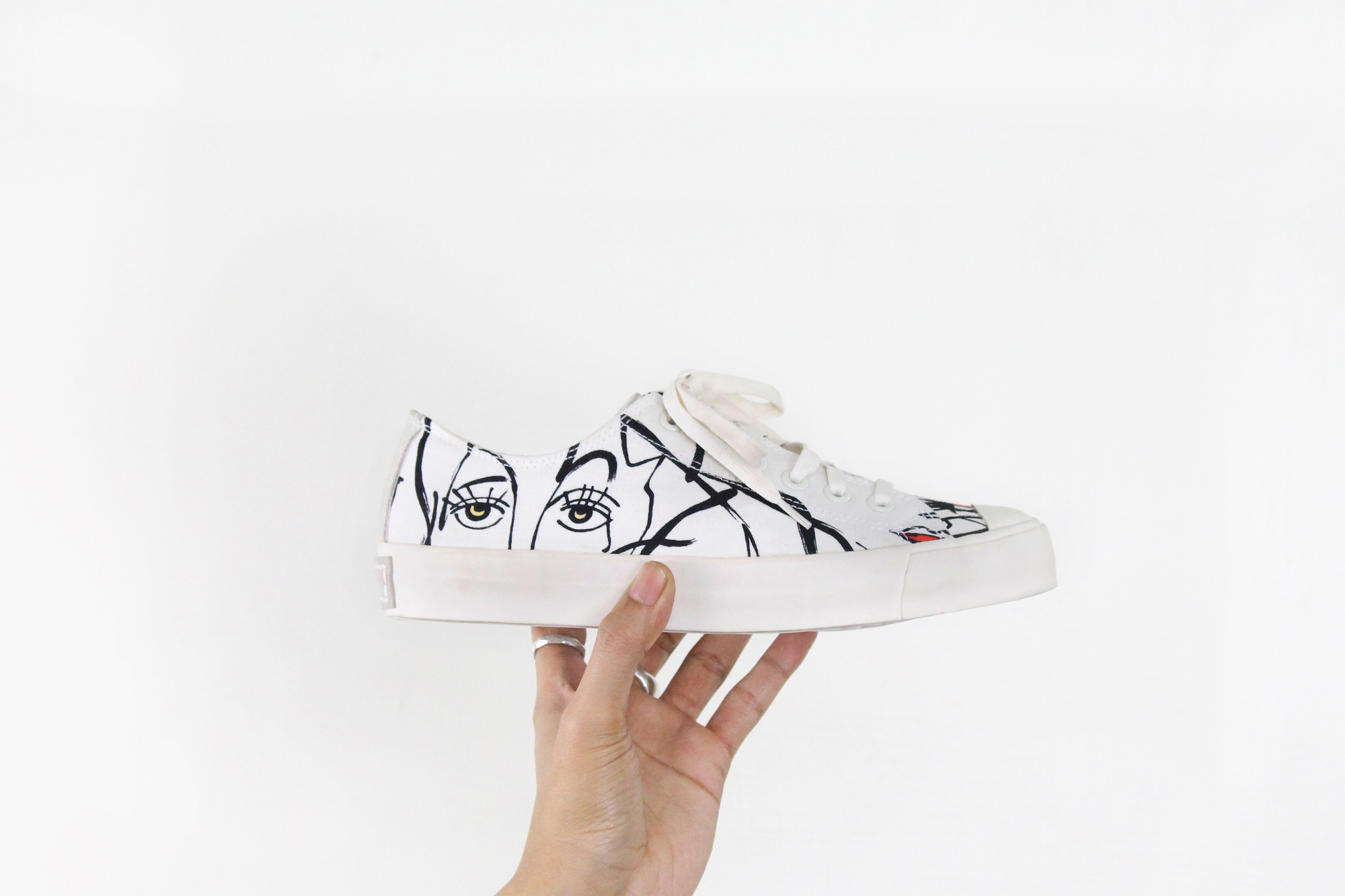 Sneakers Double Face M1154 White Graffiti