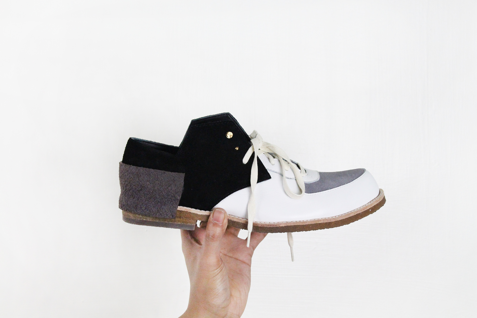 Judge M1157 WhiteBlack Leather Sneakers