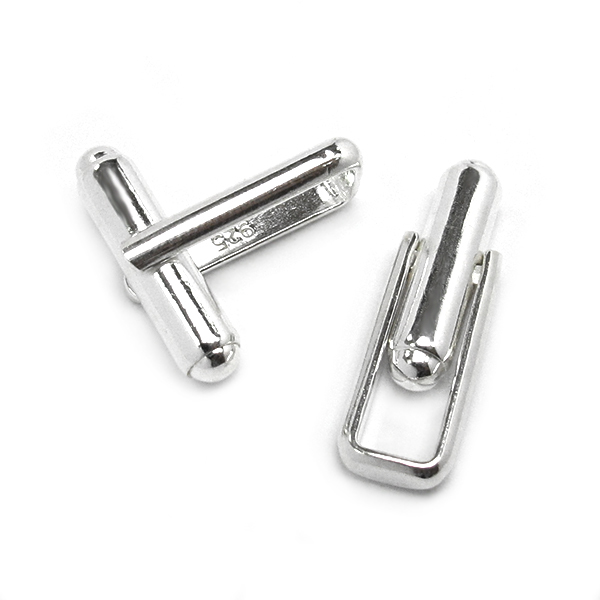 925純銀零件-袖扣零件B款-2入