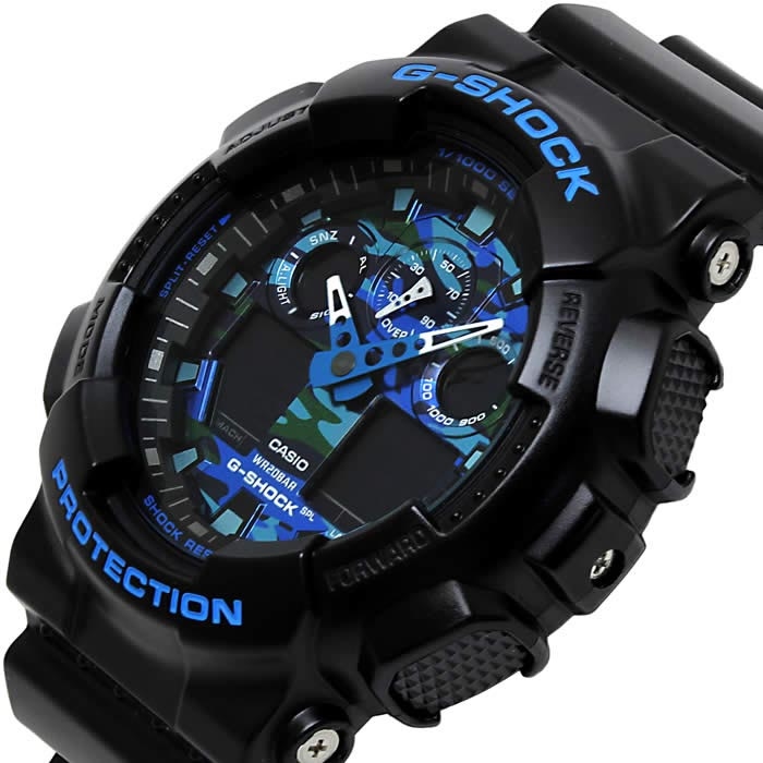 Buy Casio G-Shock GA-100CB-1A Camouflage Blue Men Watch