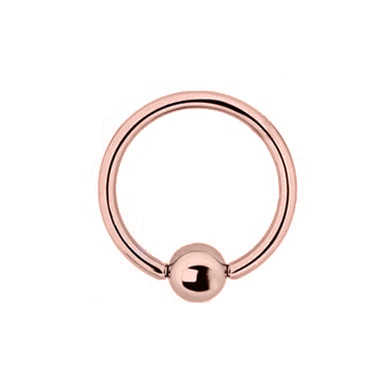 SS316L Rose Gold Plated Surgical Steel Closure Ring
