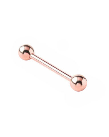 14K Solid Gold Tongue Barbell