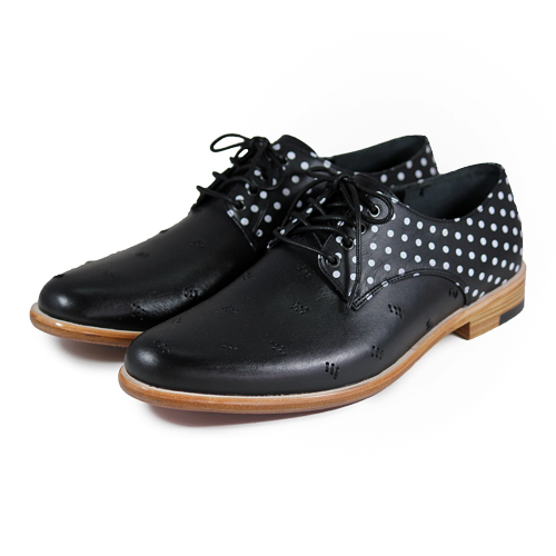 Derby shoes Snowdrop M1091 Stitching PolkaDot