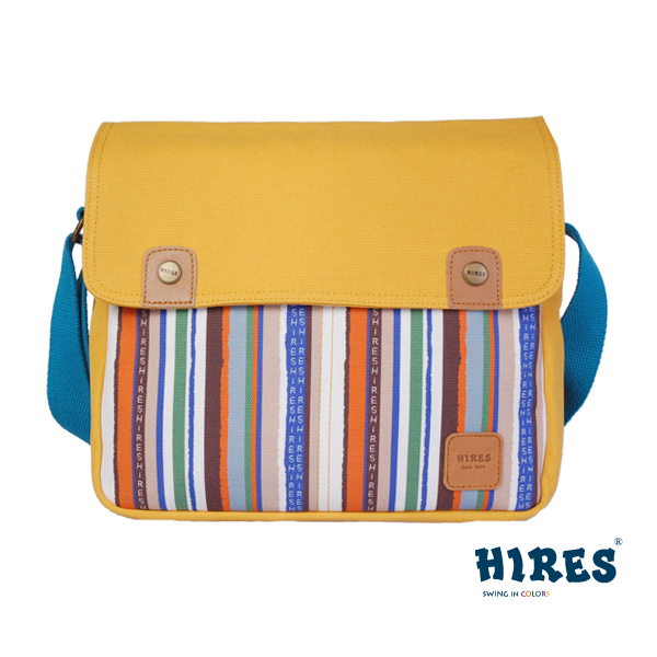 【HIRES】彩色條紋系列-斜背包