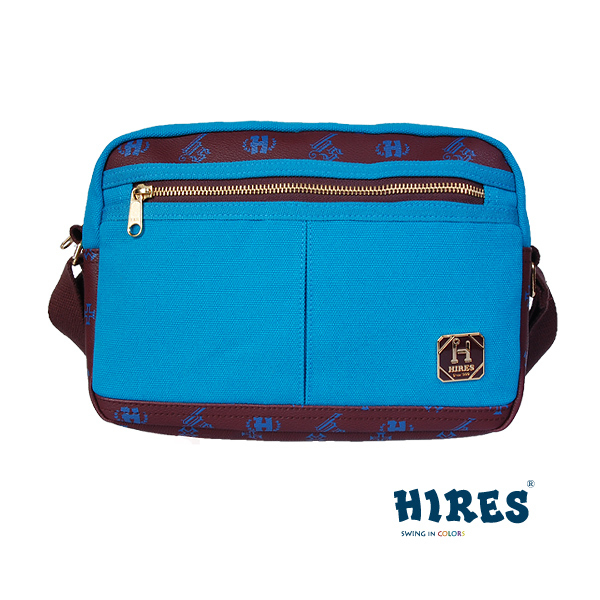 【HIRES】經典風華系列-斜背包(復古藍)